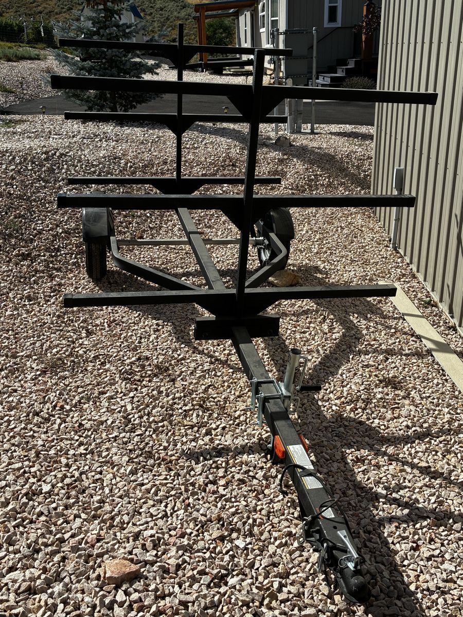 Custom Multi-Tier Utility Trailer with Canoe / Kayak Rack