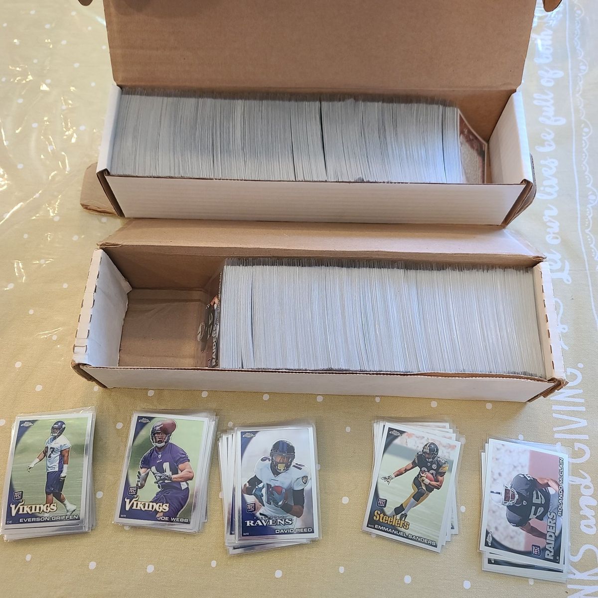 2010 Topps Chrome Football RC lot 750+ RCs