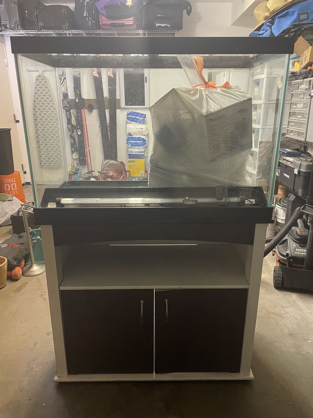 65 Gallon Aquarium with Stand, Filter, Heater