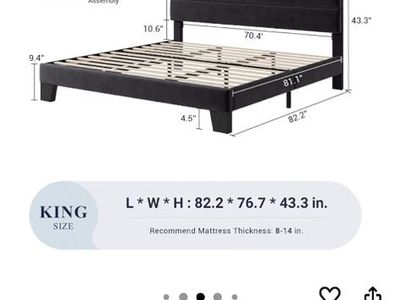King Size Bedframe Used In Great Shape