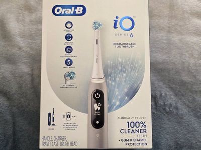 Oral-B iO Series 6 Rechargeable Electric Toothbrush - Grey Opal