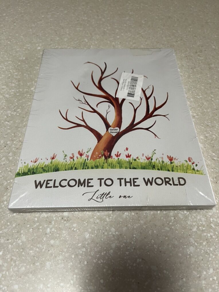 Gender Reveal Fingerprint Tree