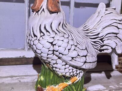Ceramic Roosters, Farmhouse