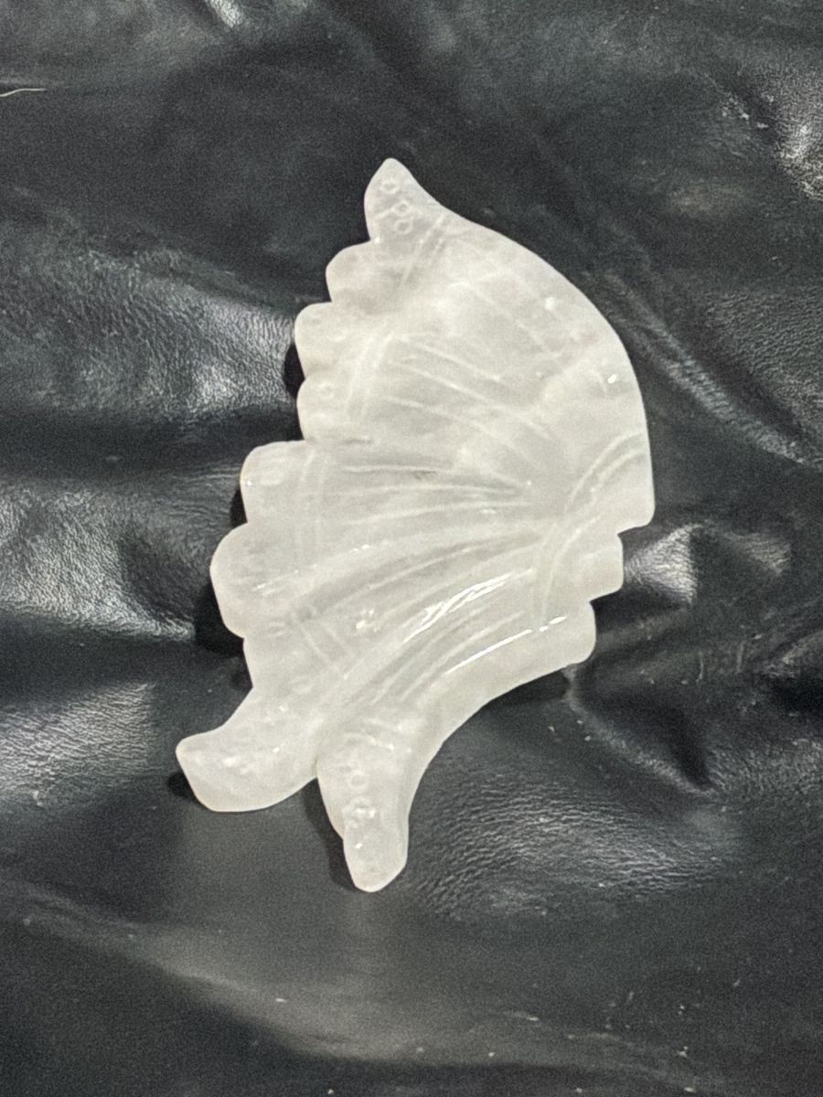 Crystal quartz butterfly wing