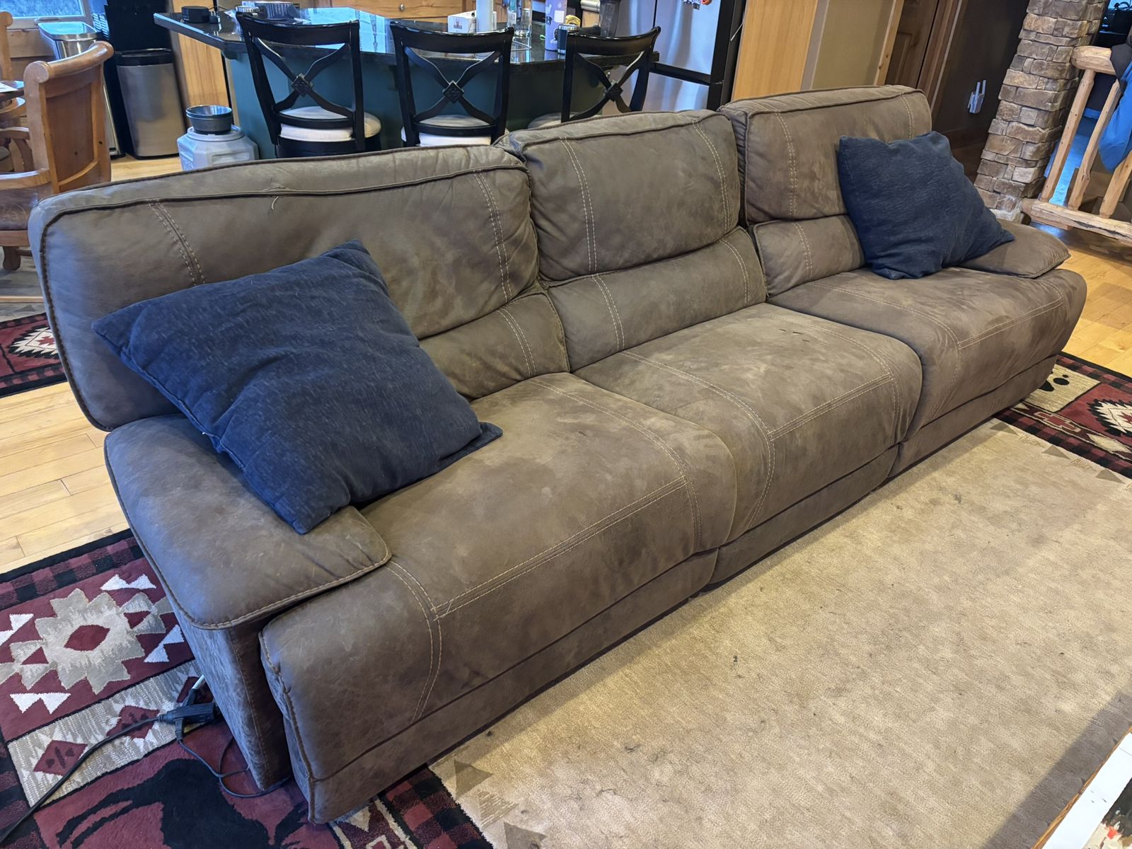 Home Meridian Karma Reclining Couch - 4 Pieces