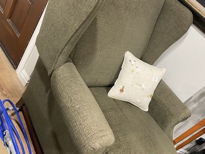 Green Wingback Recliner Armchair