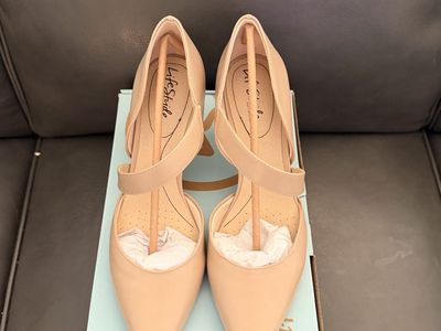 LifeStride Diverse Medium/Wide Slingback Pump, Tender Taupe, Size 9.5M, New in Box