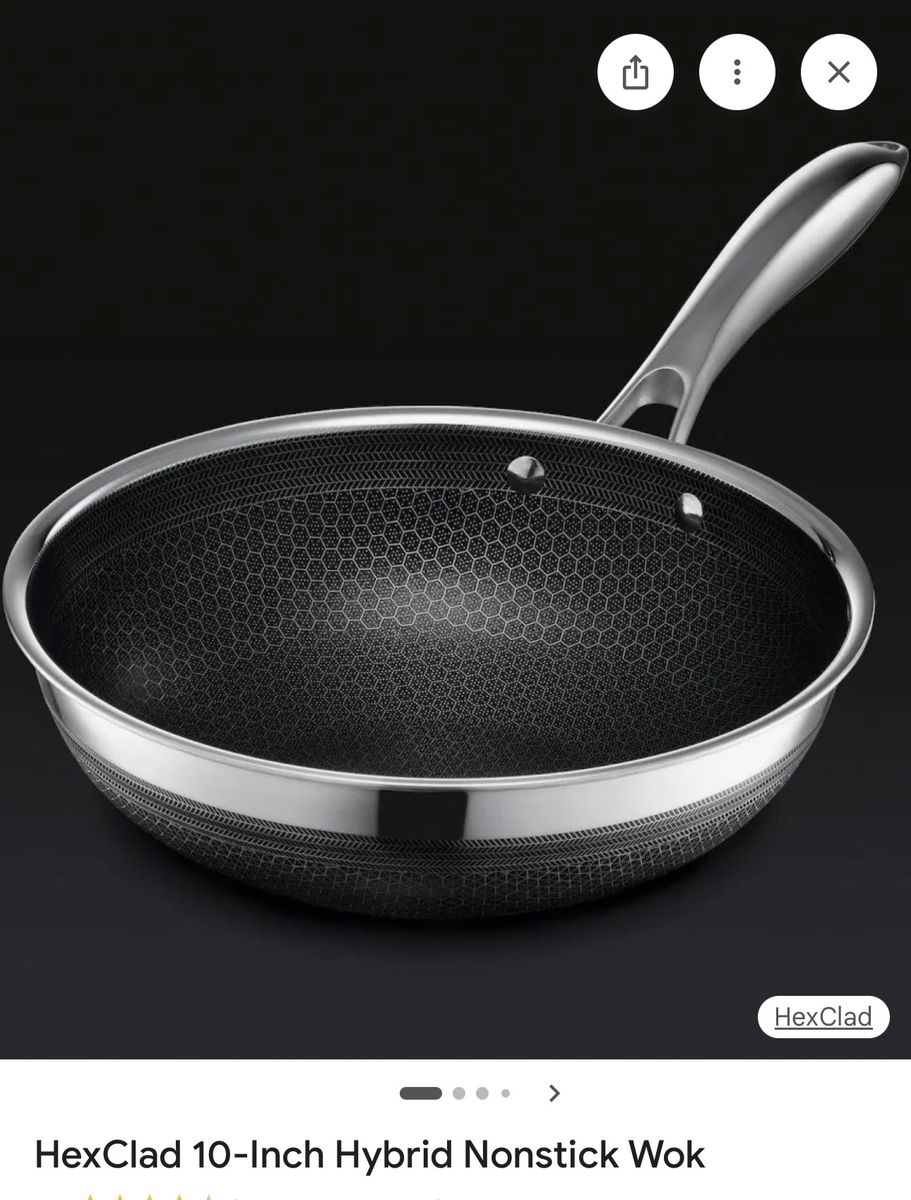 HexClad 12-Inch Hybrid Nonstick Wok