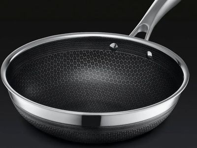 HexClad 12-Inch Hybrid Nonstick Wok