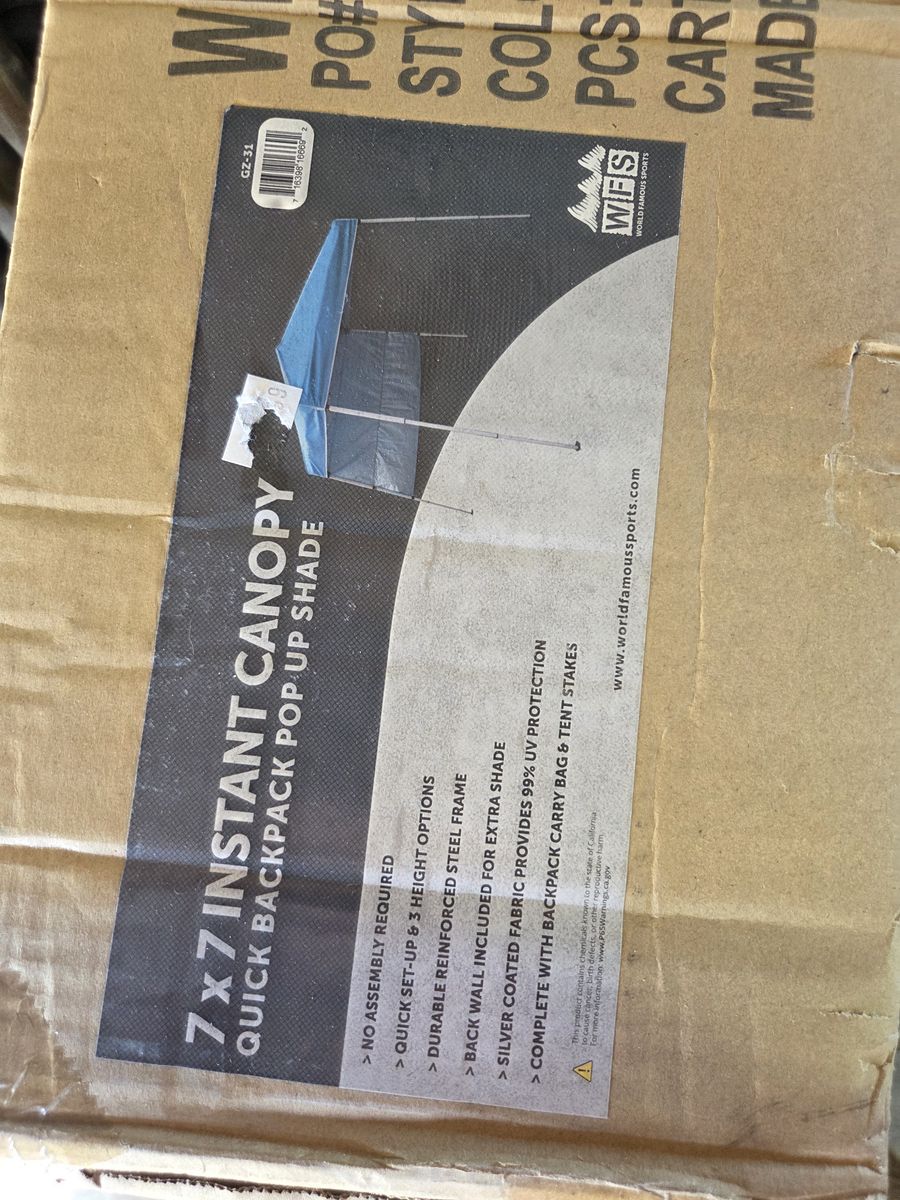 7x7 canopy brand new