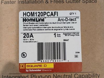20 Amp AFCI breakers