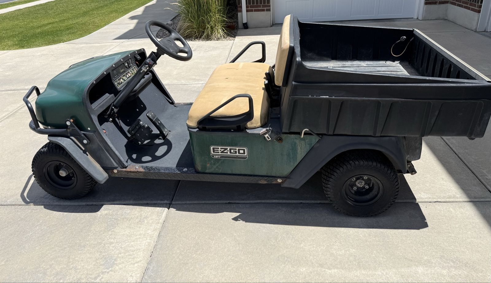 2008 EZGO MPT Electric Golf Cart - Green Utility Vehicle with Dump Bed