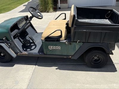 2008 EZGO MPT Electric Golf Cart - Green Utility Vehicle with Dump Bed