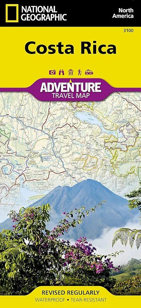 adventure map of Costa Rica