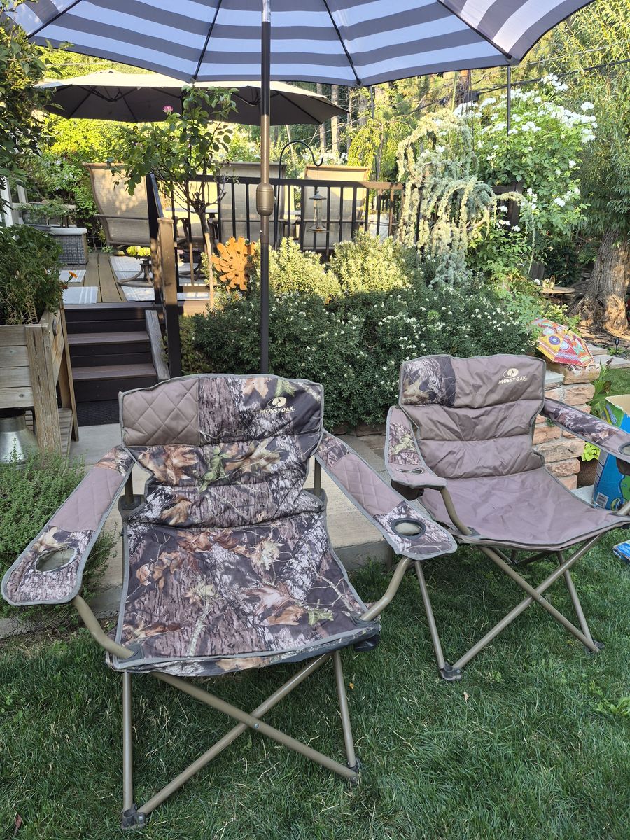 Camp chairs,Therma Rest camp mattresses,screenhouse,Smore Pie Irons.