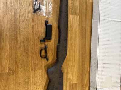 Bell & Carlson Ruger American Sporter Style Stock Short Action .38 Brown Black Spiderweb
