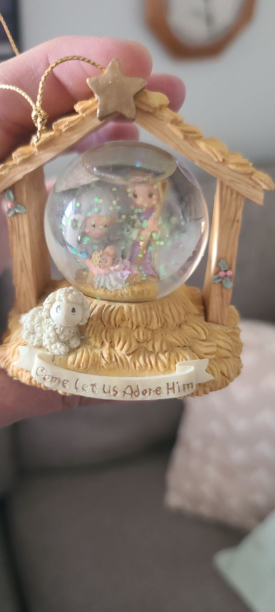 Precious Moments Come Let Us Adore Him ornament