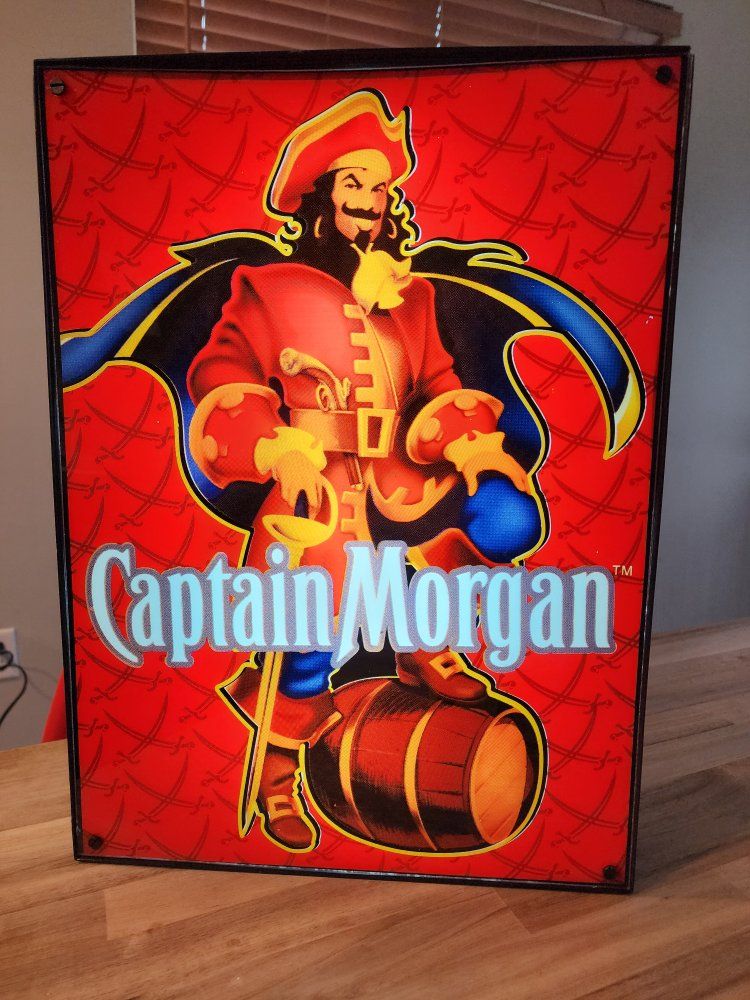 Captain Morgan light up bar sign - Man Cave