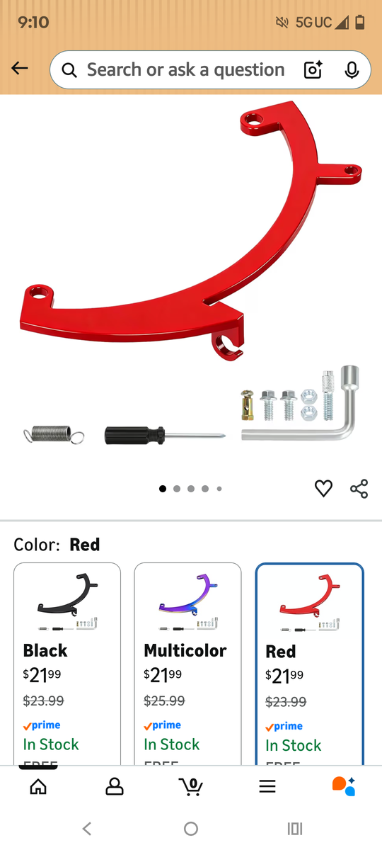 Throttle kit for gocart