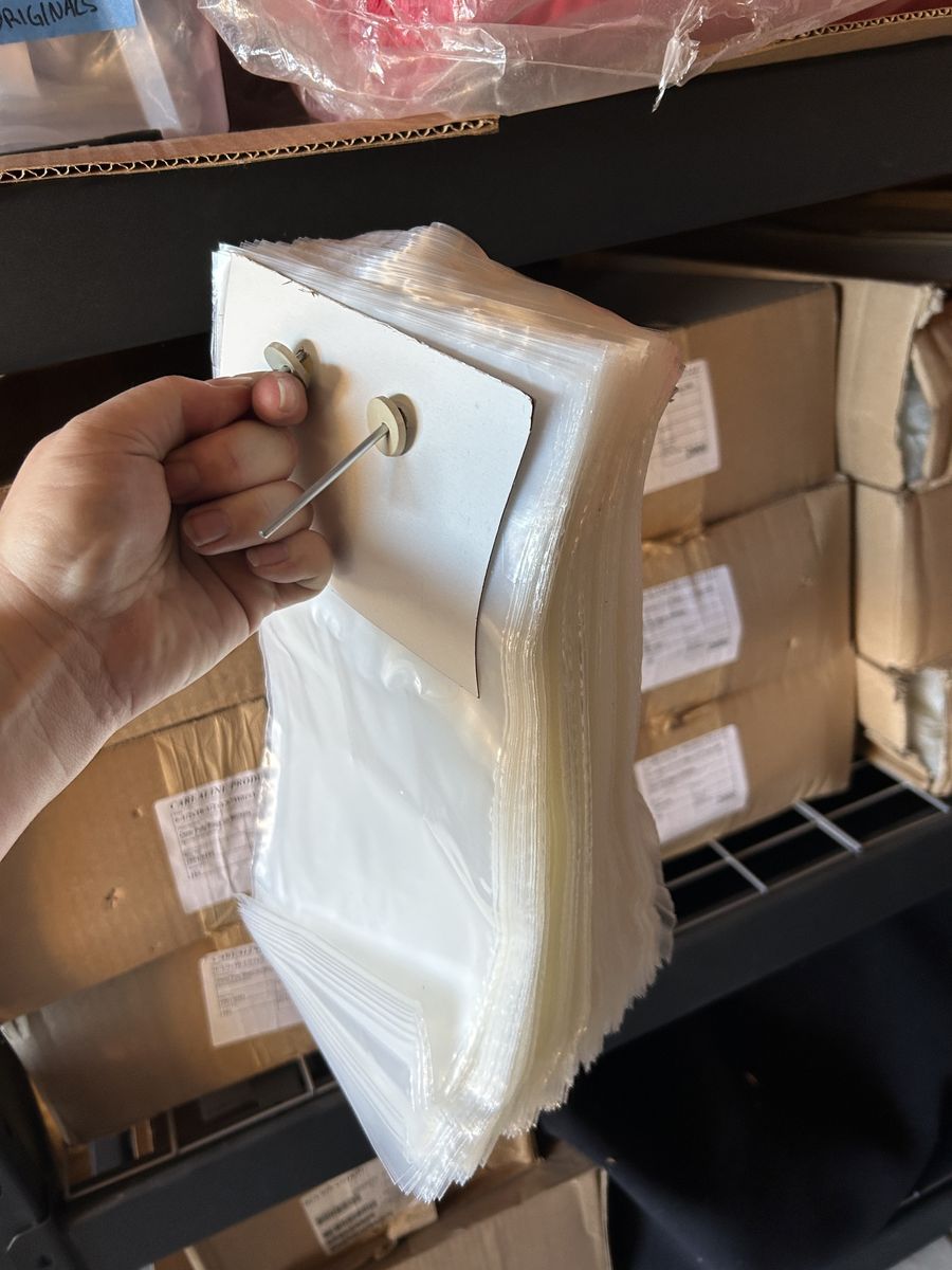 Poly bags on wickets - 6.5”x10.5” with 1.5” header