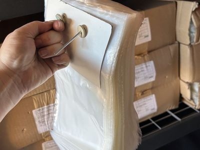 Poly bags on wickets - 6.5”x10.5” with 1.5” header