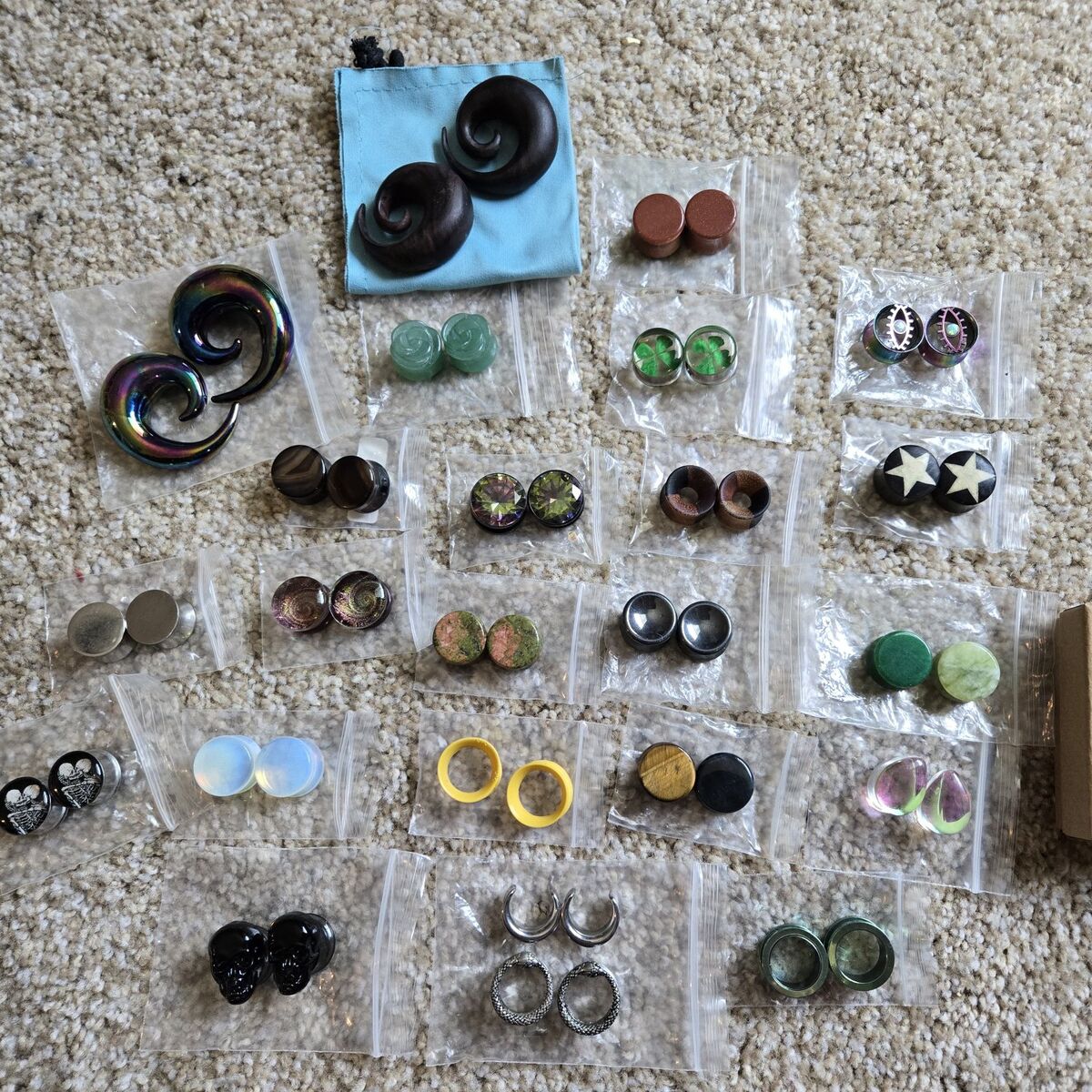 Mass Pack 5/8" Gauges, Plugs, Tunnels