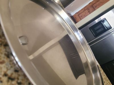 IKEA stainless steel round tray
