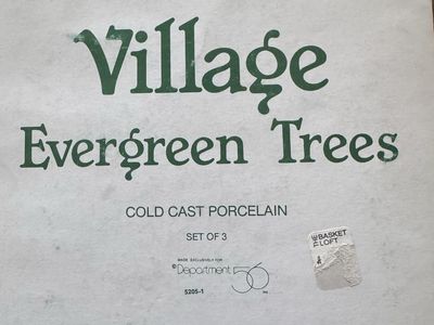 Village Evergreen Trees For Village From Dept 56