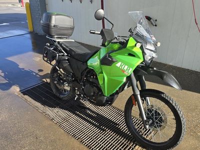 Kawasaki KLR 650 Motorcycle - Low Miles, Top Case, Green