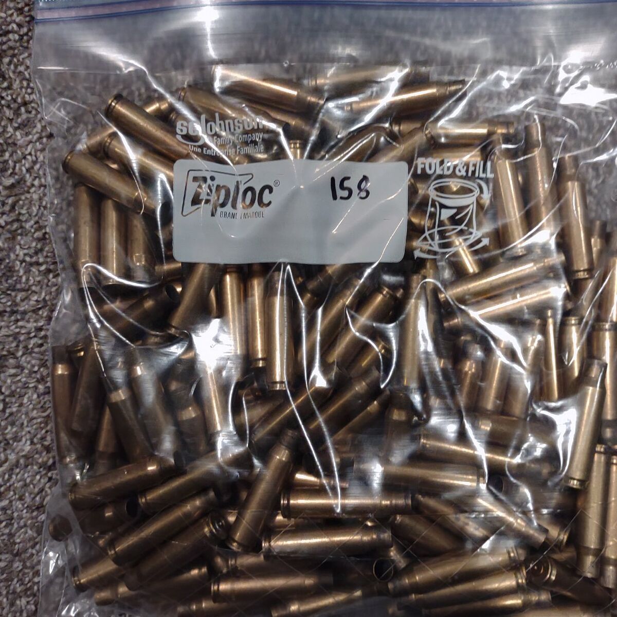 cleaned 7.62x51 lc 308 win brass