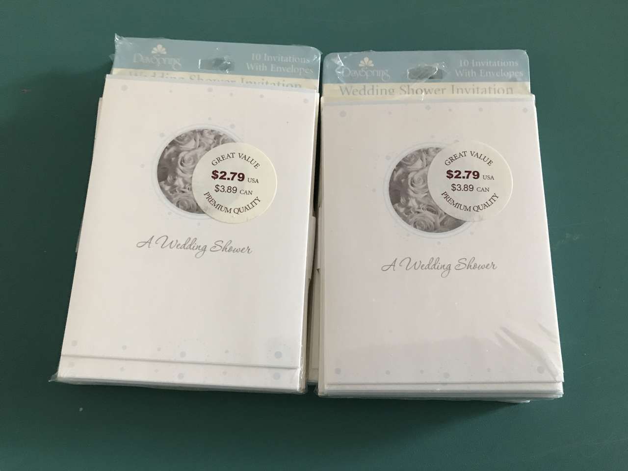 PICK Wedding Shower Invitations 4 packages of 10 cards/pkg  by Day Spring or