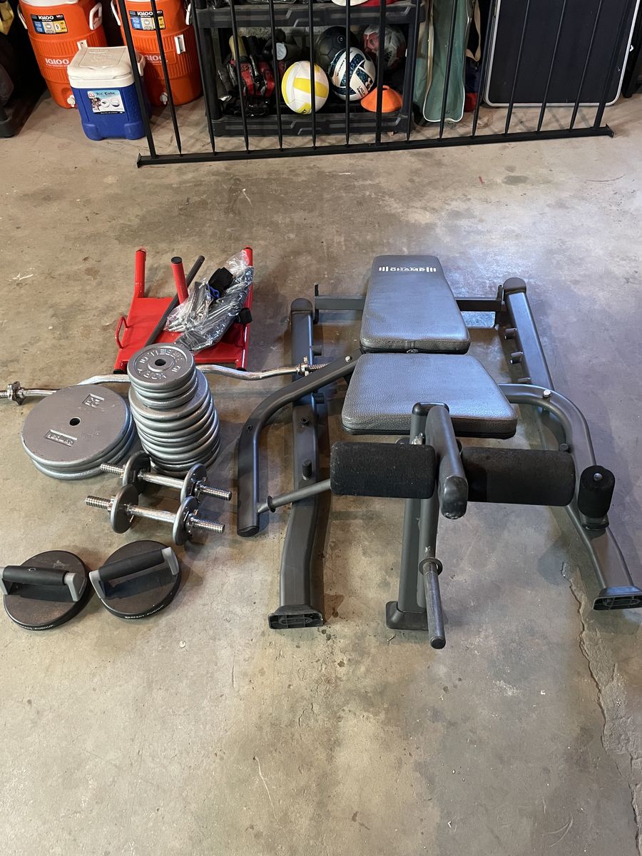 Home Weight Bench & Workout Set