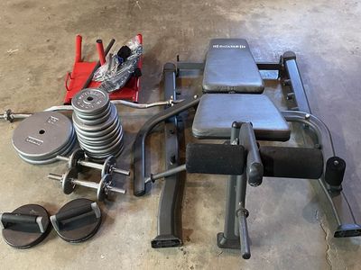 Home Weight Bench & Workout Set