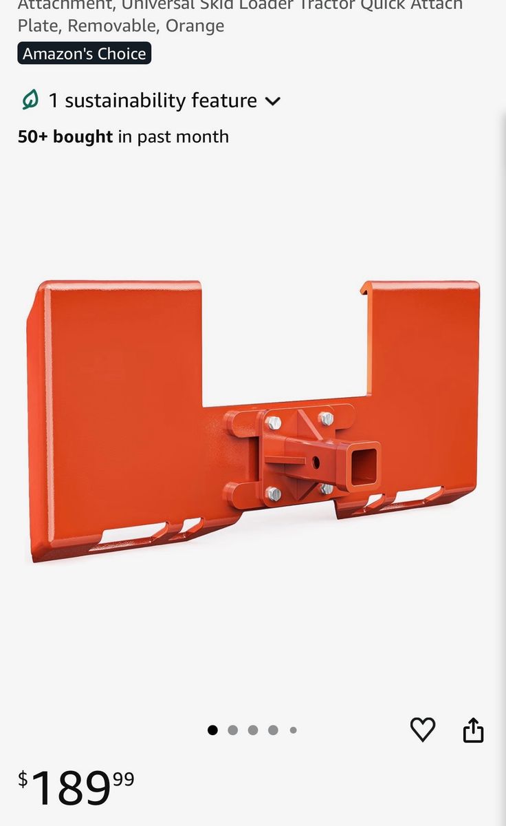 Skid Steer trailer hitch assembly