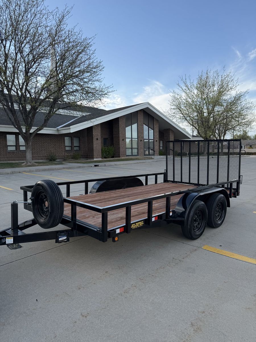 Like New 2024 7x14 Big Bubbas Dual Axle Trailer