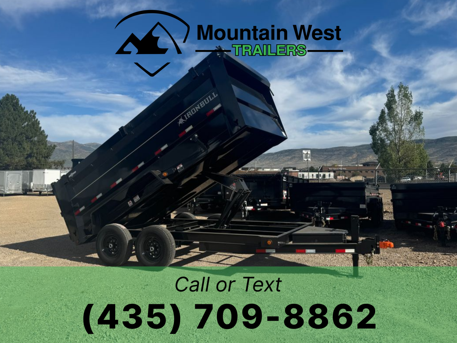 2026 Iron Bull 7X14-14.9K Dump Trailer w/ 4ft Sides