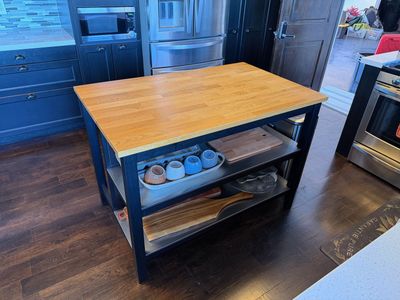 Butcher block island