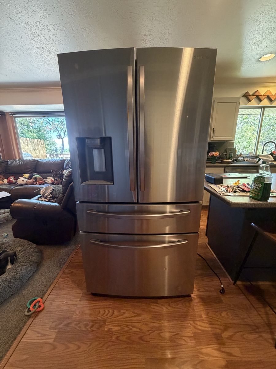 Stainless steel Samsung refrigerator