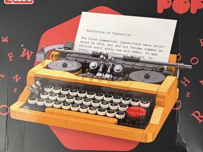 (2) JAKI Maker Pop Mechanical Typewriter Building Kits- Brand NEW