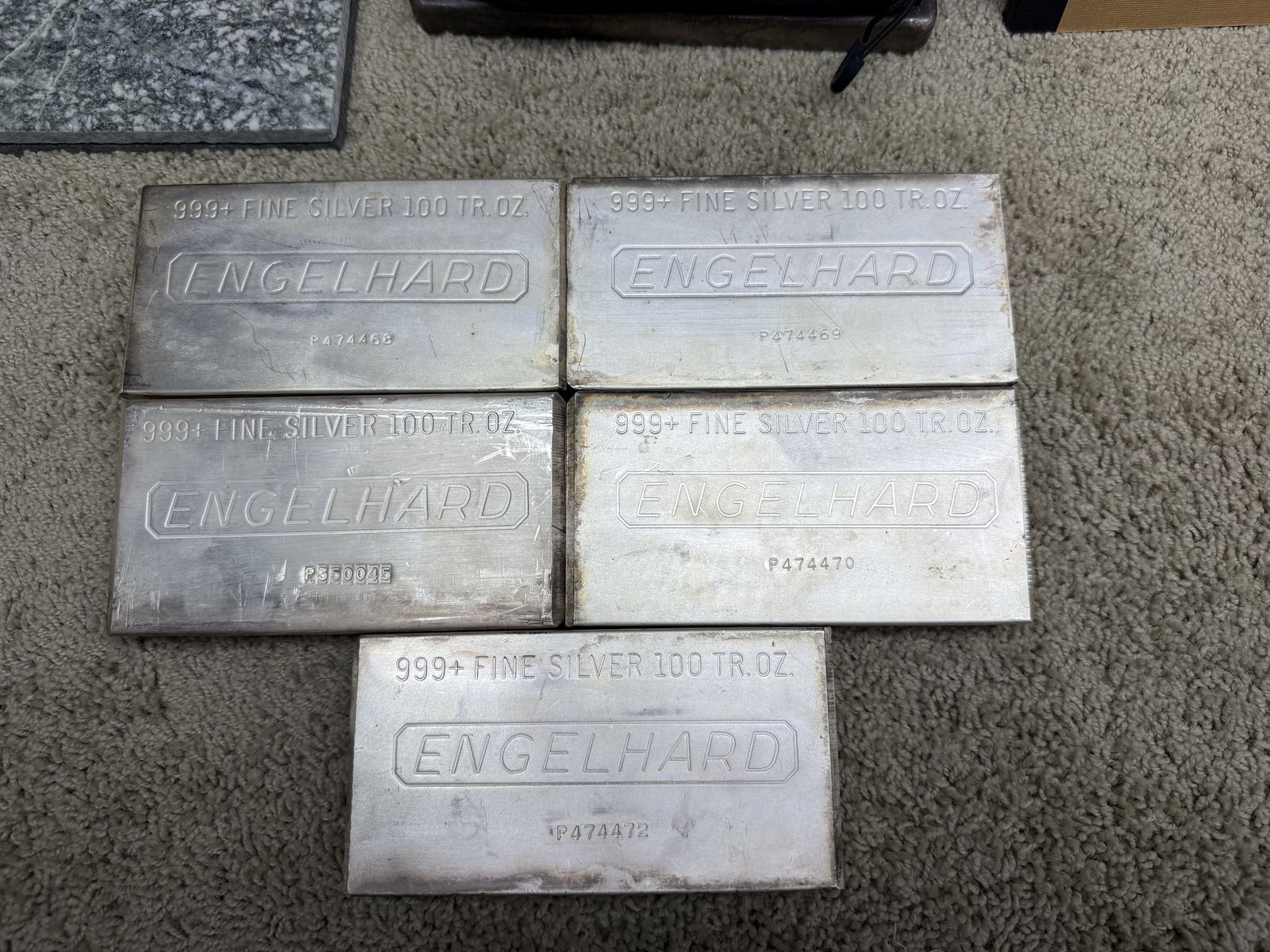 100 Ounce Engelhard Bars