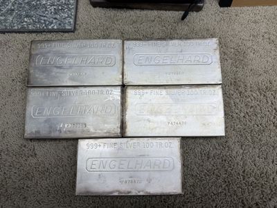 100 Ounce Engelhard Bars