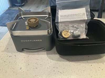 Huge Flames portable camp stove