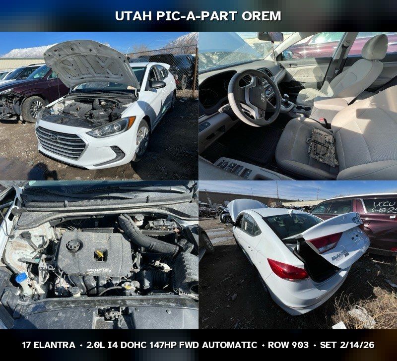 2017 Hyundai Elantra Parts - UTPAP Orem