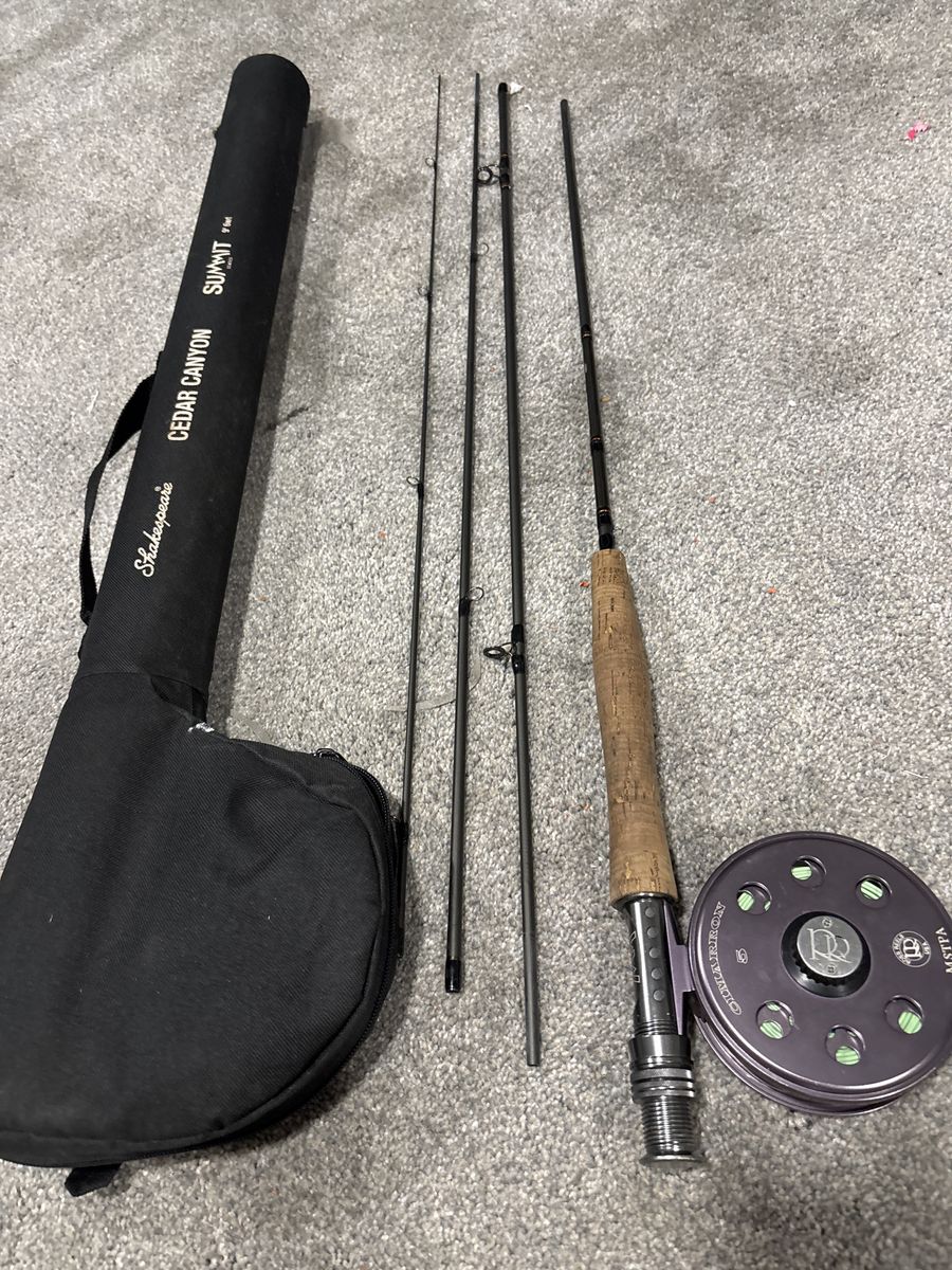 Fly rod 9’ 6wt Ross reel cimarron 5