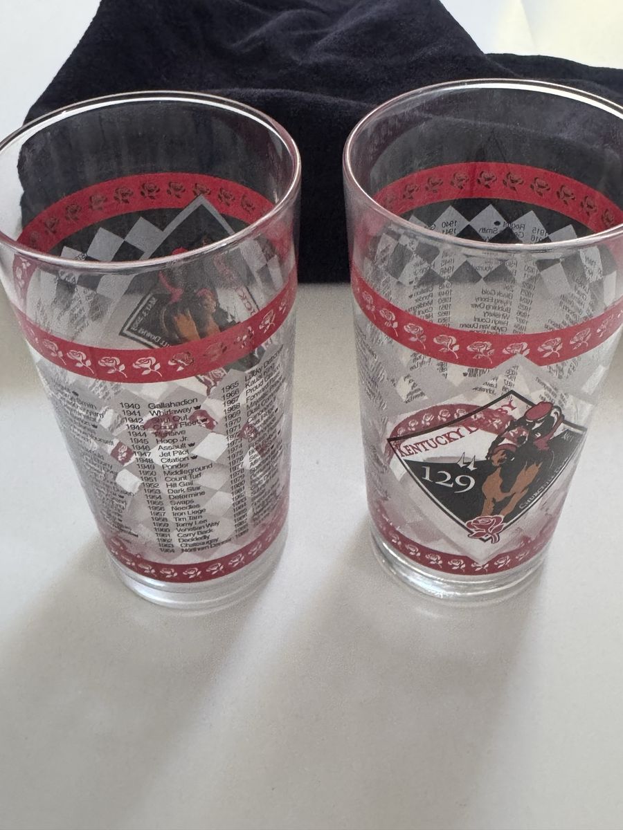 Kentucky Derby glasses