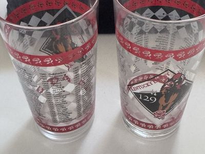 Kentucky Derby glasses