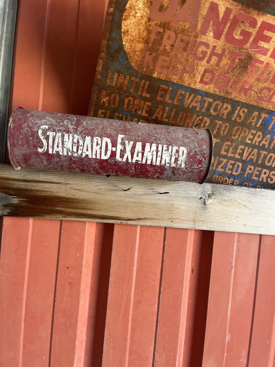 Old newspaper tube standard examiner