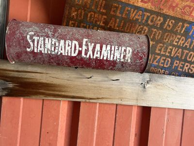 Old newspaper tube standard examiner