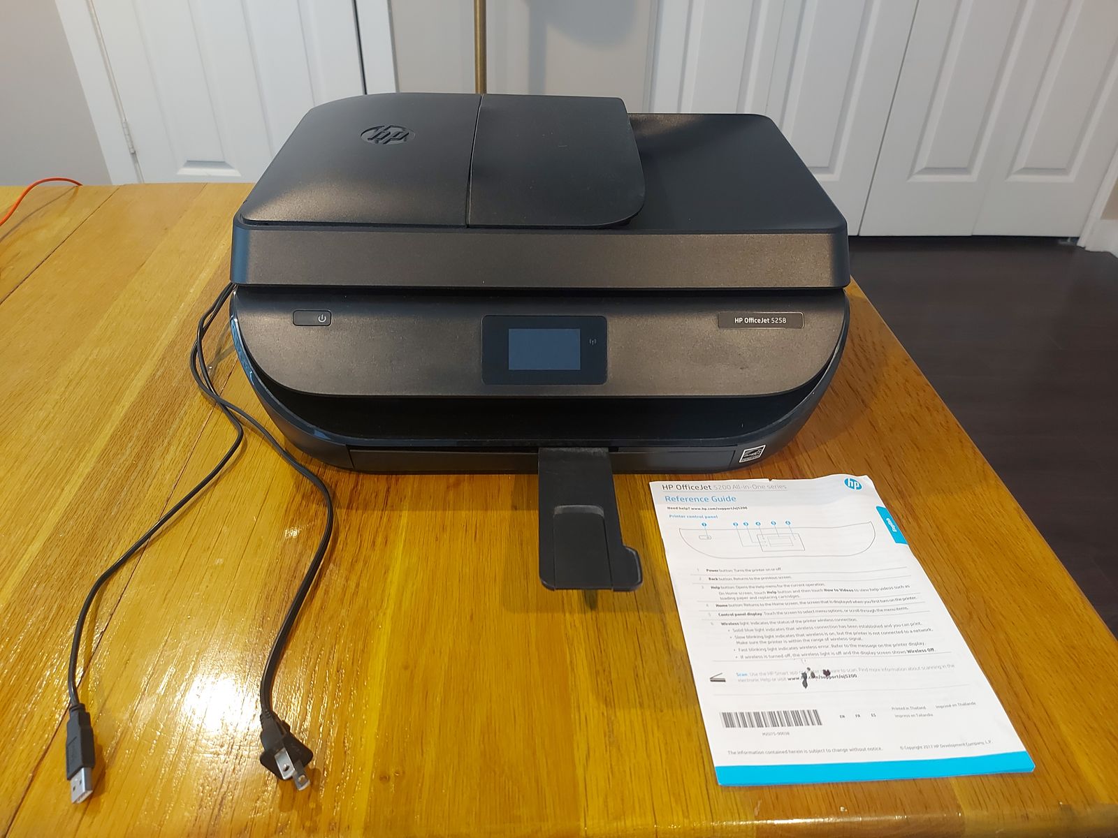 HP OfficeJet 5258 All-in-One Printer – New Black Ink Cartridge – $79