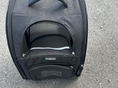 PetAmi Black Pet Carrier Backpack for Small Dogs and Cats